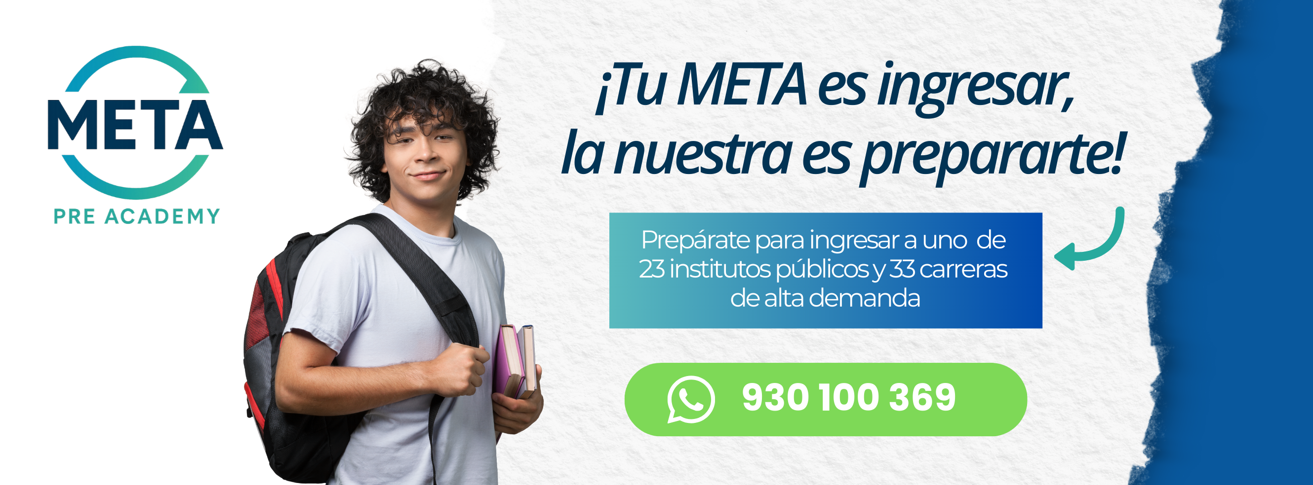 Copia de Banner LinkedIn Analista de datos Moderno Azul